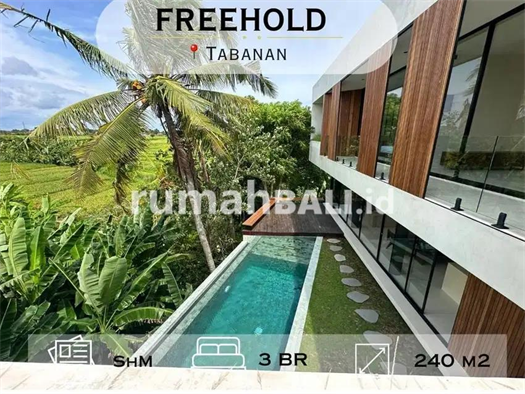 Image Property Villa Modern Dengan View Greenbelt & Sungai Di Tanah Lot Tabanan