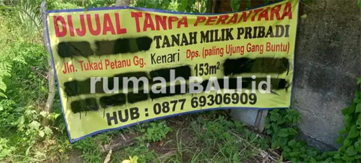 Image Property Dijual Tanpa Perantara Tanah Milik Pribadi dengan harga 748 juta