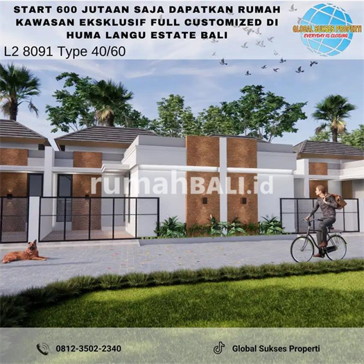 Image Property Rumah Murah Bagus Pusat Kota di Huma Langu Estate Bali