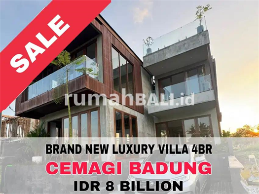 Image Property PANTAI CEMAGI BADUNG - Dijual Villa Baru 4BR Dekat Pantai Full View
