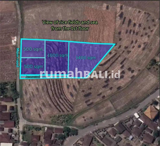 Image Property Exclusive plots in various sizes for sale in Kelecung, Tabanan, Bali