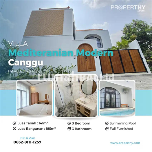 Image Property New Villa Mediteranian Modern Daerah Canggu