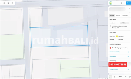 Image Property Dijual Tanah ITR Perdagangan Dan Jasa Di Muding Kerobokan Gatsu Barat Bali