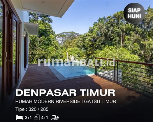 Image Property Rumah Downslope View Sungai di Sekar Tunjung